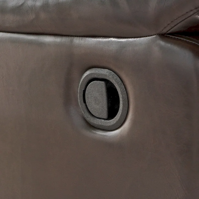 Jennette Faux Leather Swivel Gliding Recliner by Christopher Knight Home