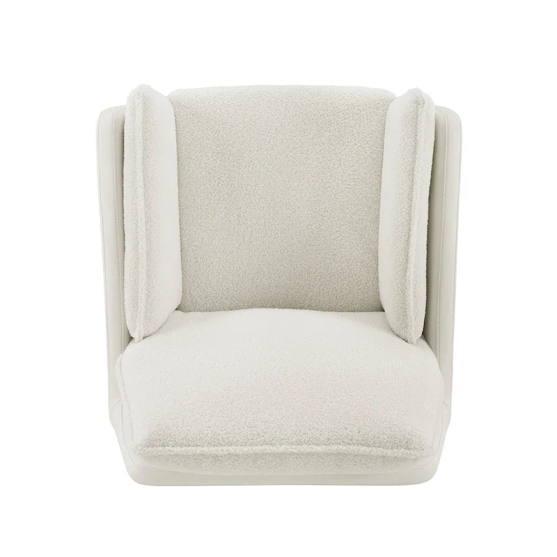 Marcia Swivel Sherpa Chair Accent Chair
