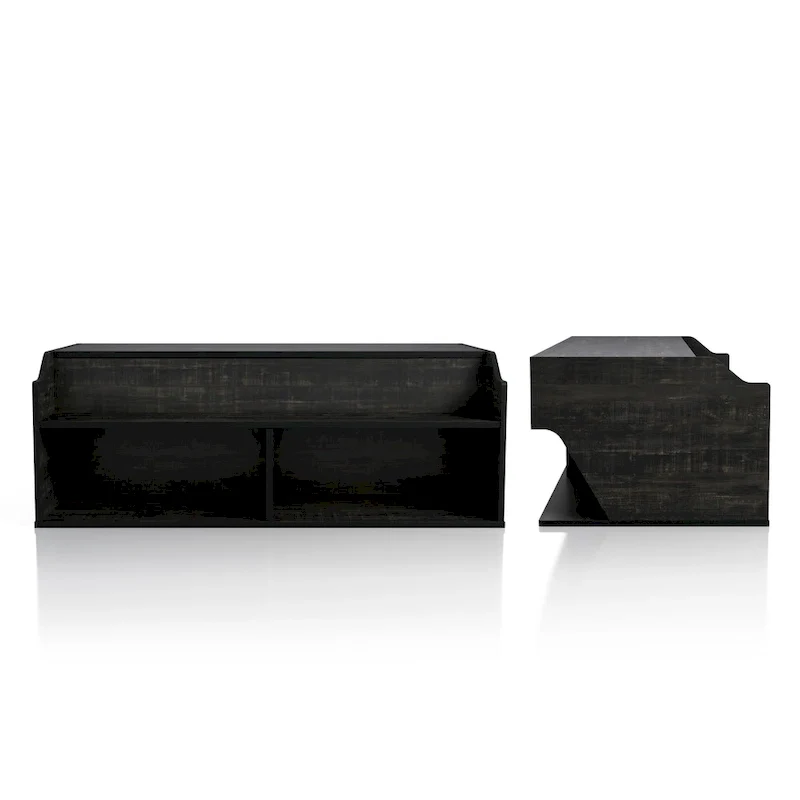 DH BASIC Transitional Black Oak 44-inch Lift-top Coffee Table by Denhour