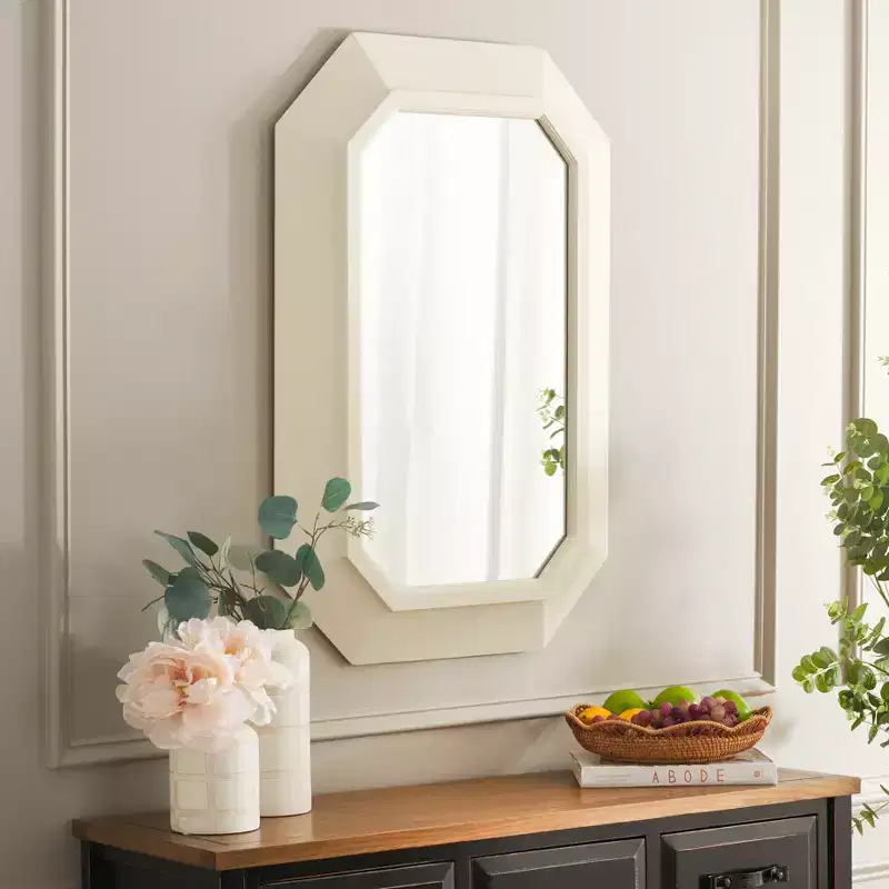 Zaira Mirror - 23.82 x 35.4 - MRR9009 - White - Safavieh
