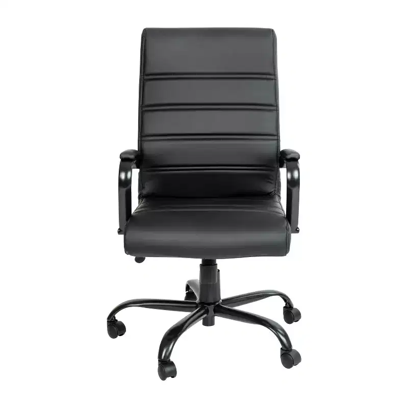Flash Furniture High Back Executive Swivel Office Chair with Metal Frame and Arms