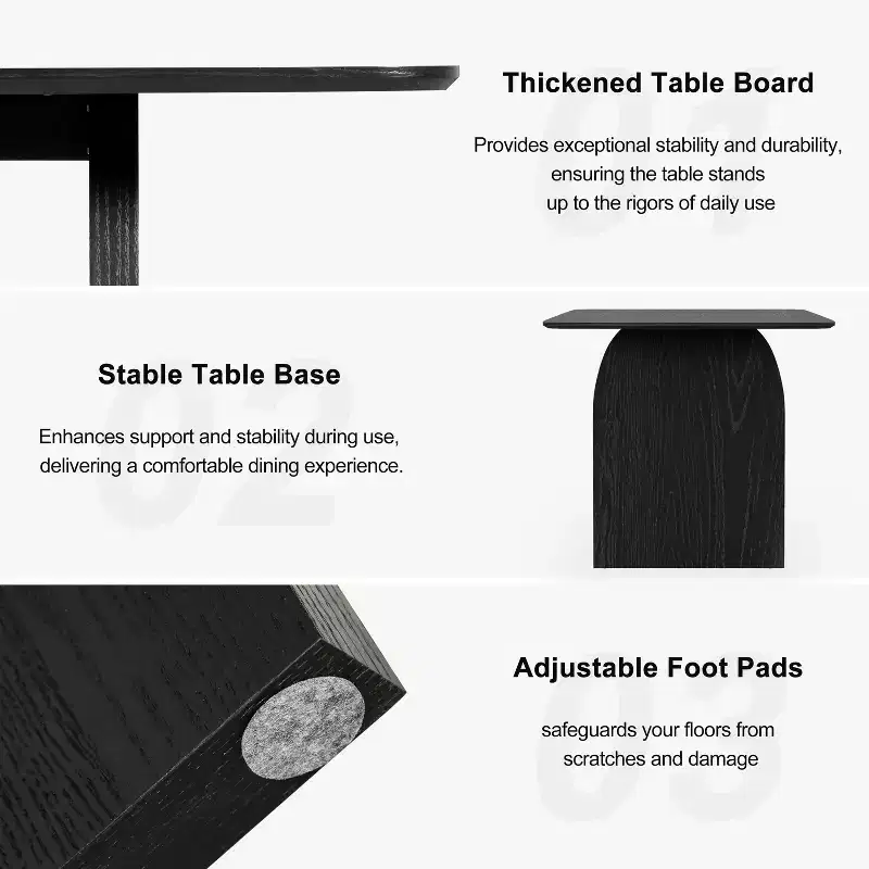 Modern Wood Dining Table – Kitchen & Dining Room Table
