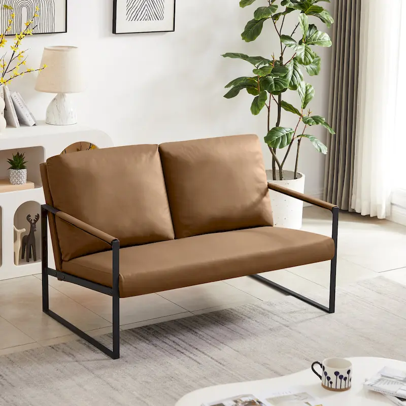 Accent Arm Chair with Extra Thick Padded Backrest and Seat Cushion Sofa Chairs