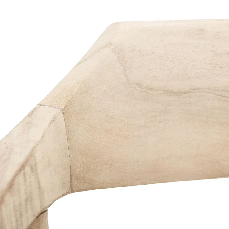 Munro Wanda Woven Leather & Solid Wood Accent Chair (Fully Assembled) - 22 W x 20.5 L x 28.5 H - 22Wx21Dx29H