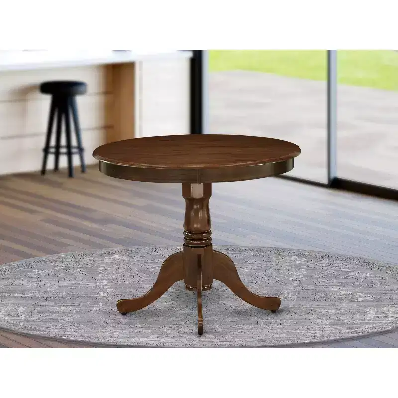 Dining Table Made of Rubber Wood, 36 Inch Round