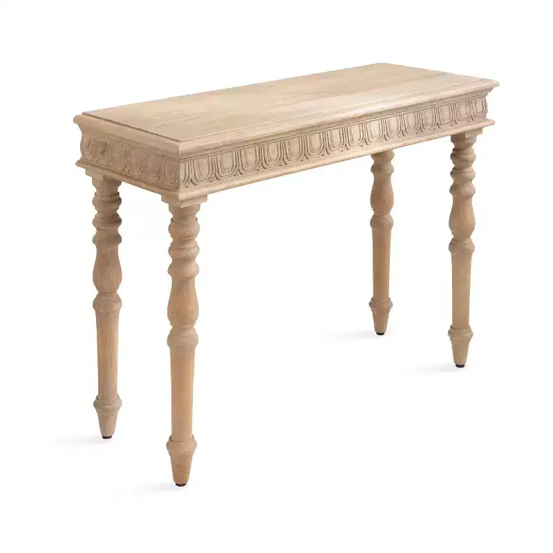Kate and Laurel Patresa Rectangle Wood Console Table, 36x14x30, Brown