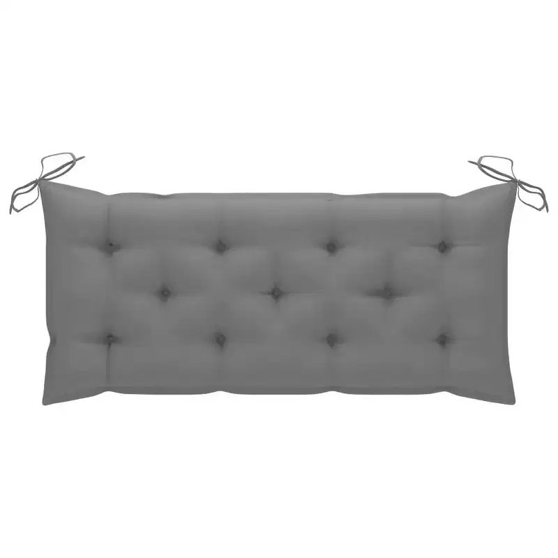 Garden Bench Bamboo Bamboo frame and polyester cushion 46.5 in