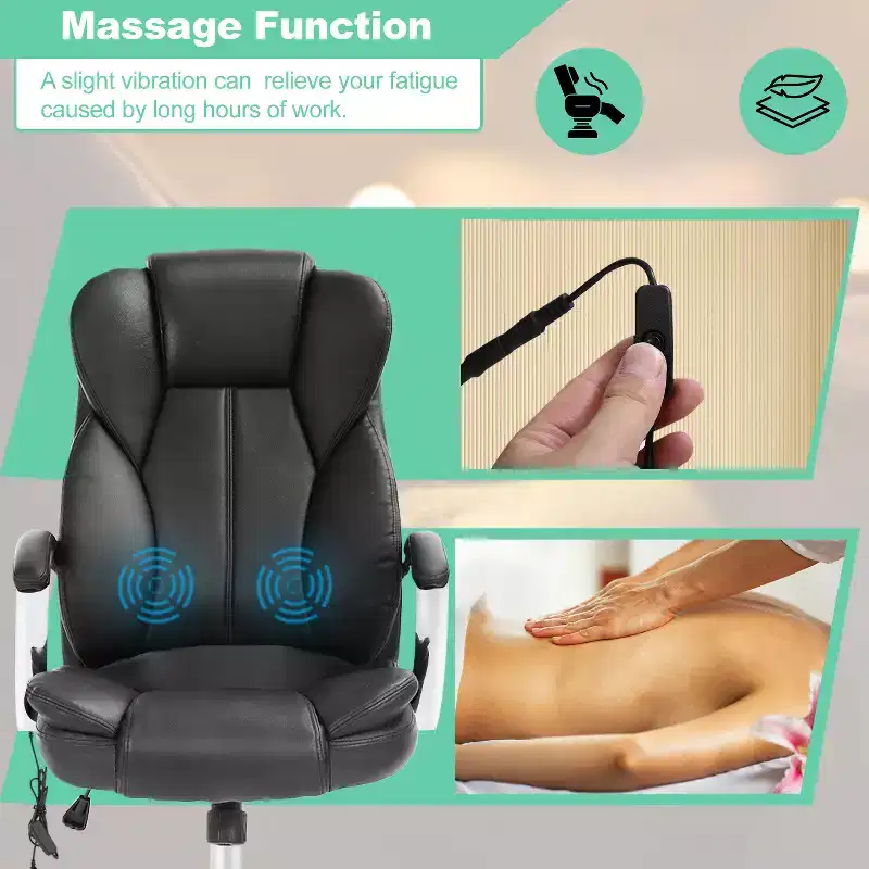 BestMassage Office Chair Executive Chair with PU Leather High Back Desk Chair
