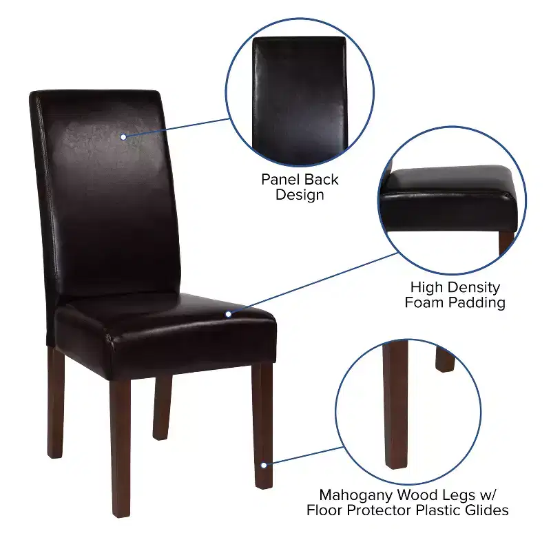 Flash Furniture Set of 4 Greenwich Series Parsons Chairs