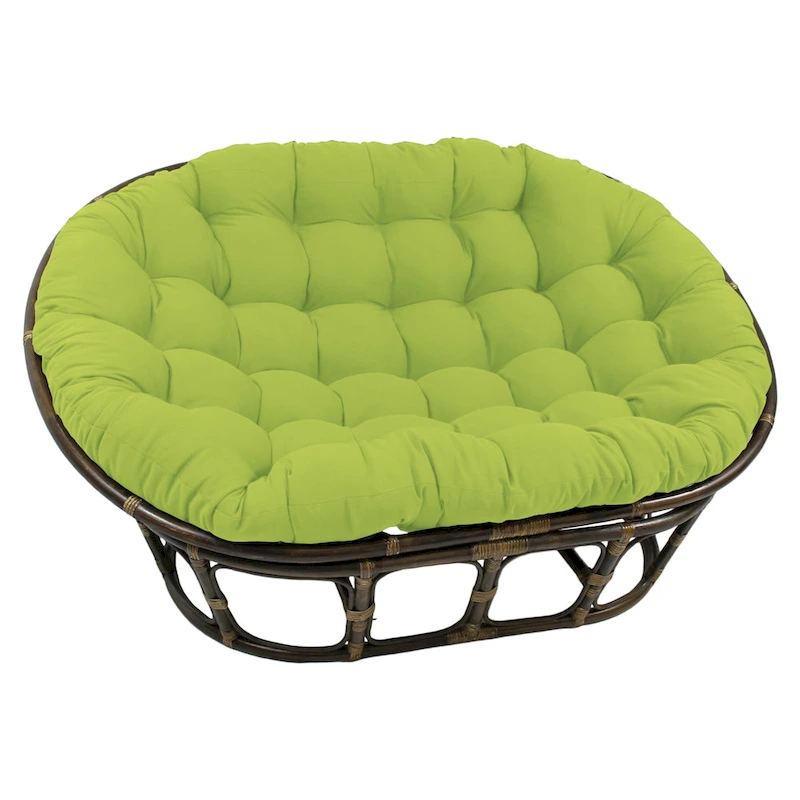 65-inch by 48-inch Solid Twill Double Papasan Cushion (Cushion Only)