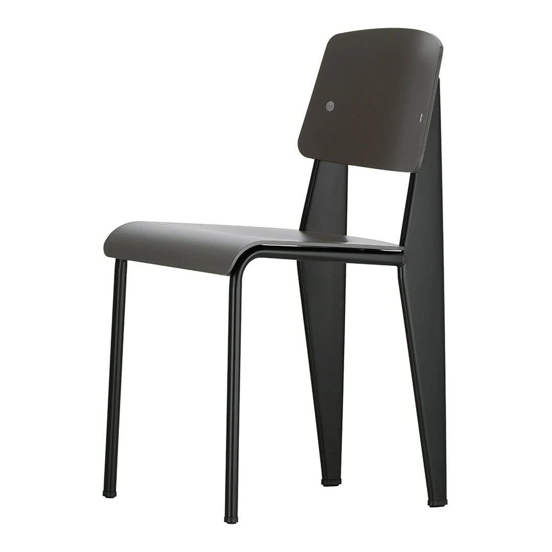 Contemporary Recycled Plastic Side Chair with Powder-Coated Base for Dining Room