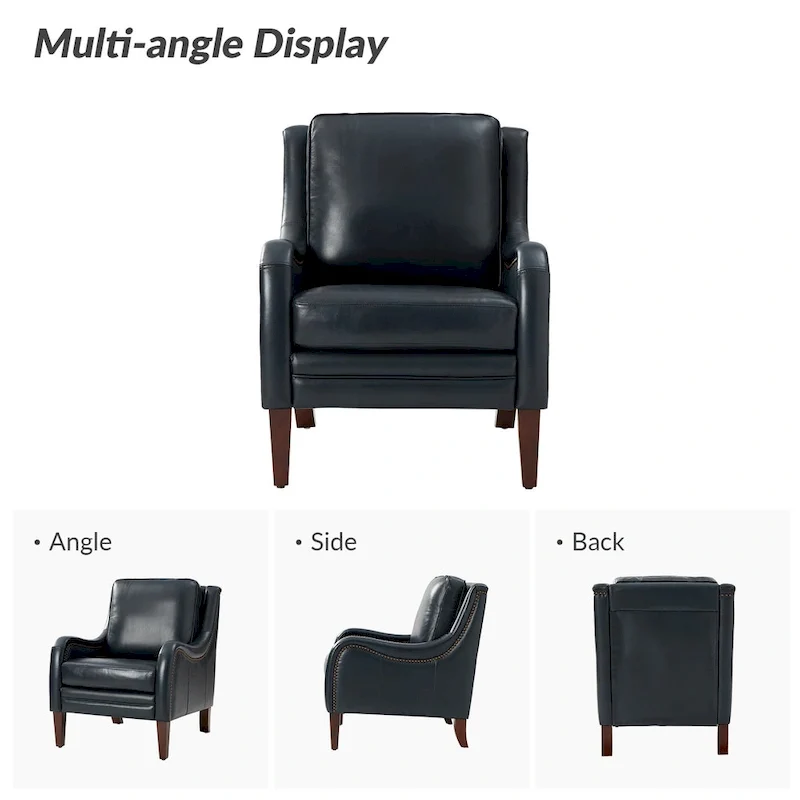 Pascual Comfy Living Room Armchair Set Of 2 with Solid Wood Legs