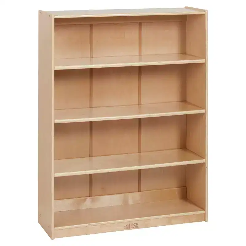ECR4Kids Wooden Classic Bookcase with Adjustable Shelves, 48in, Classroom Bookshelf