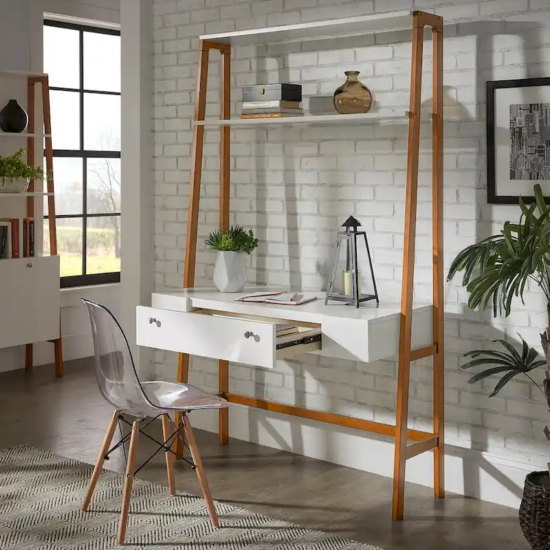 Lyvia 46 Wide Leaning/Ladder Desk by iNSPIRE Q Modern