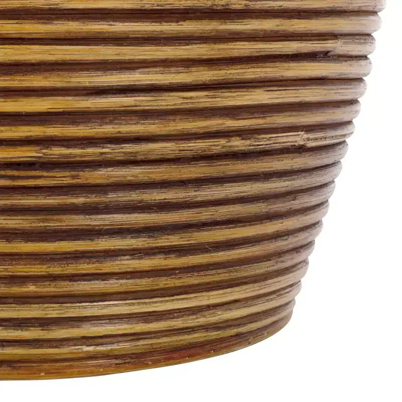Mikkel Laundry Basket - HAC6503 - White/Honey Brown Wash - Safavieh