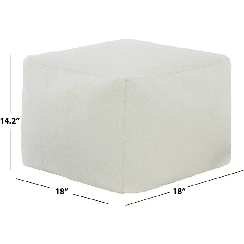Samuels Boucle Pouf - SFV5041 - Safavieh Couture