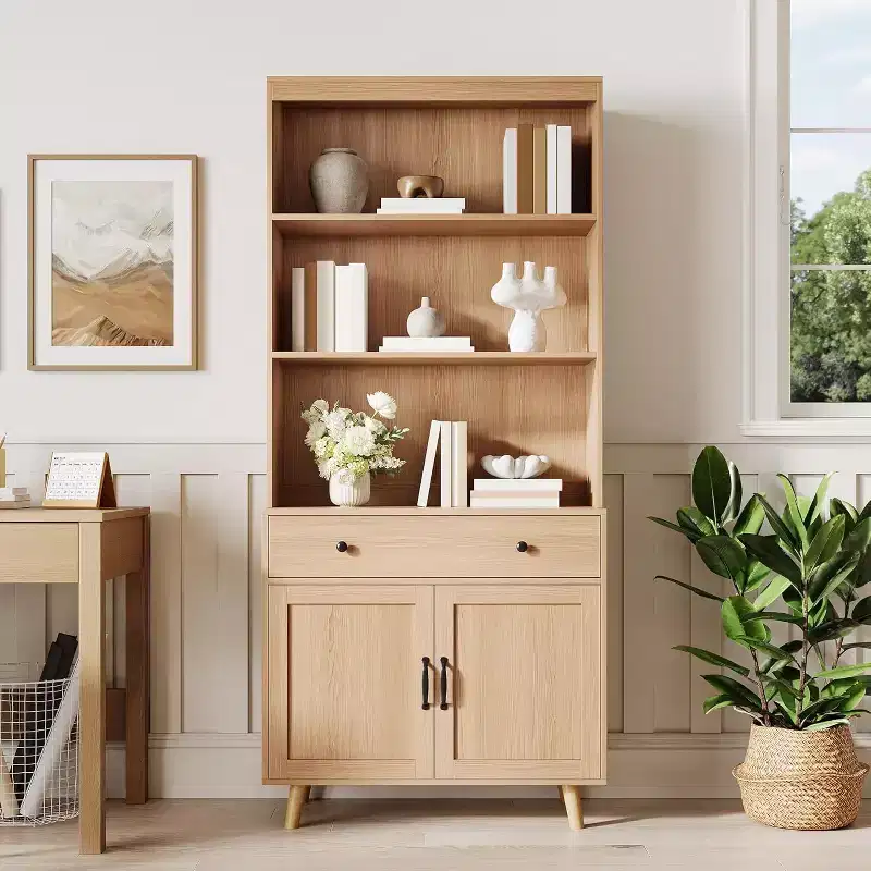 Sideboard Buffet Cabinet with Drawers, Multi-Functional Console Table for Living Room, Kitchen, Dining Room,Home Office Storage, Tall Cabinet