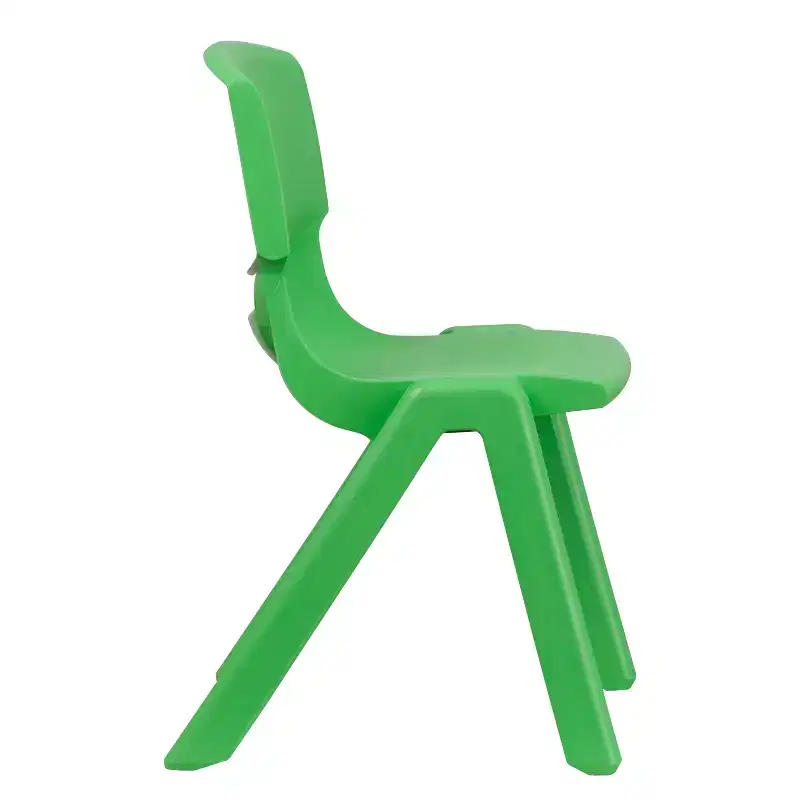 Emma and Oliver 5 Pack Plastic Stackable School Chair with 15.5'' Seat Height