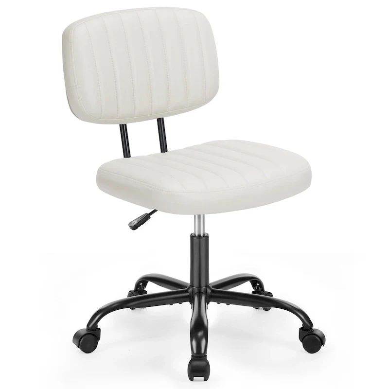 Low Back Task Chair Small Home Office Chair with Wheels