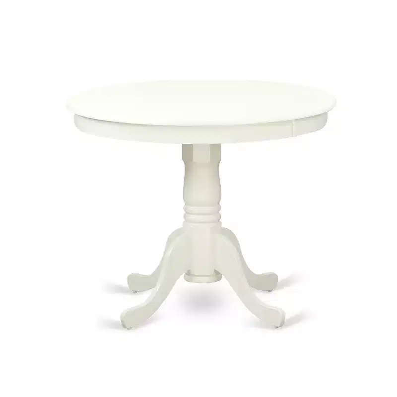 HomeStock Belmont Kitchen Table Set- Table Plus 2 Dining Chairs, Linen White