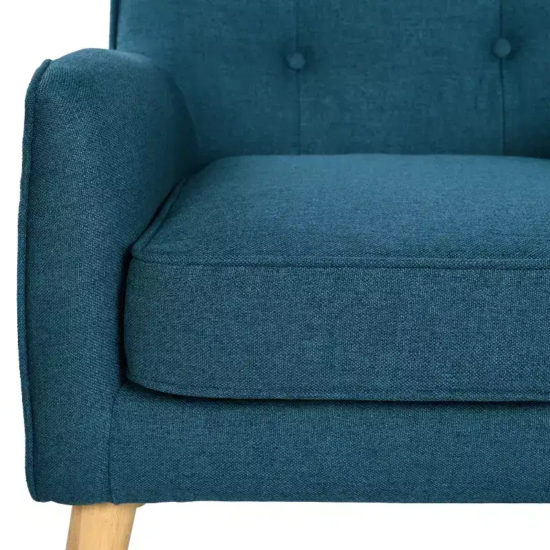 Christopher Knight Home Calix Mid-Century Modern Button Tufted Upholstered Accent Chair