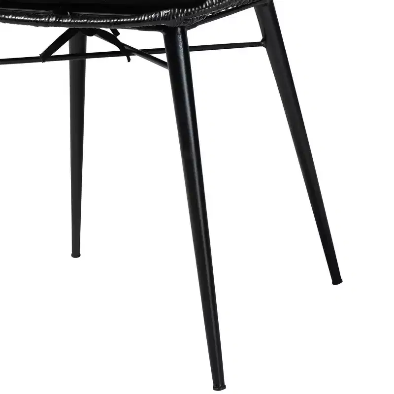 Baxton Studio Brenna Modern Bohemian Wood 5-Piece Dining Set