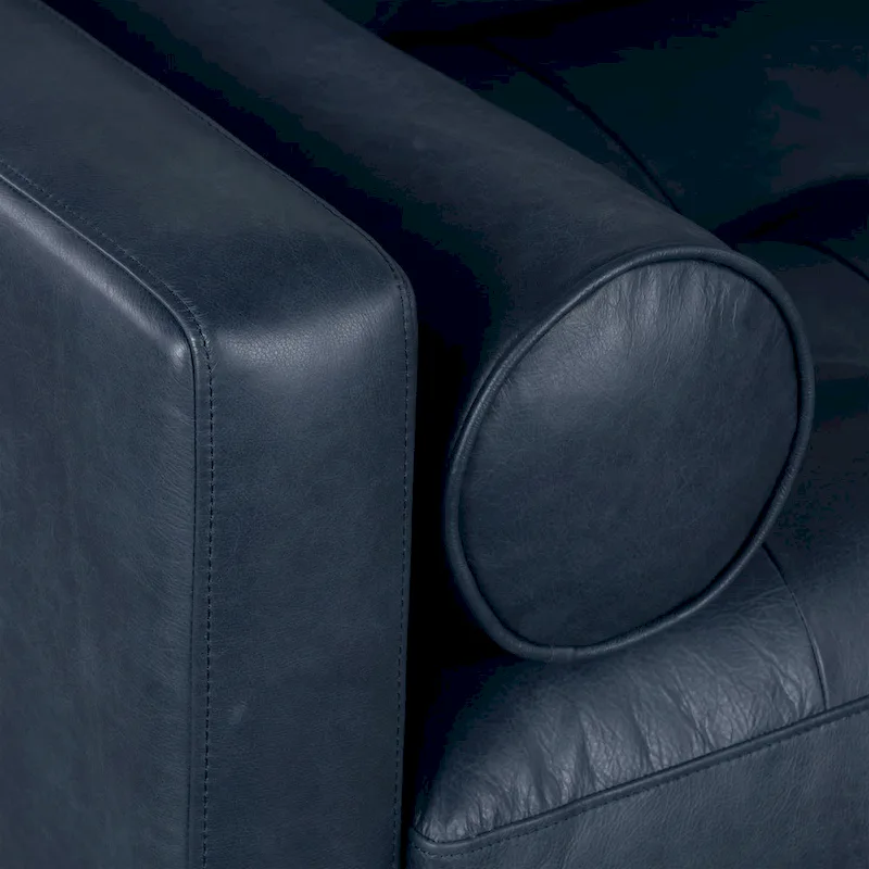 Poly & Bark Napa 72 Apartment Sofa - Full Grain Genuine Italian Leather