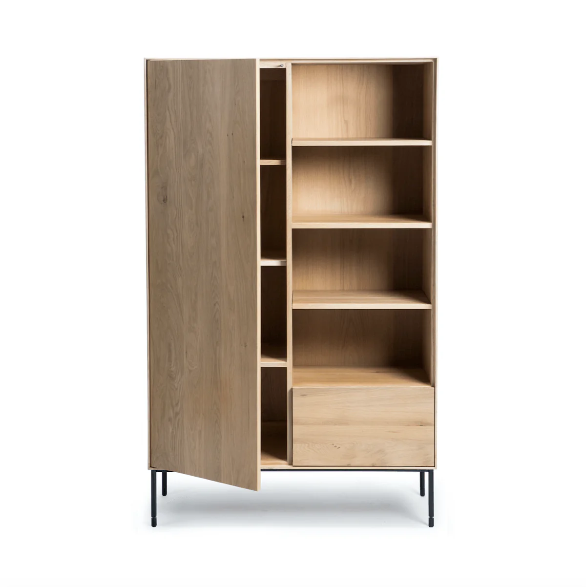 Oak Oak Storage Cabinet with Storage for Office