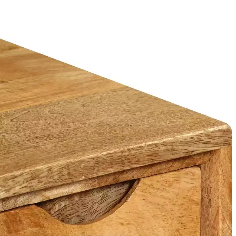 vidaXL Writing Desk Varies by piece Solid mango wood 45.3 x 18.5 x 29.9 in