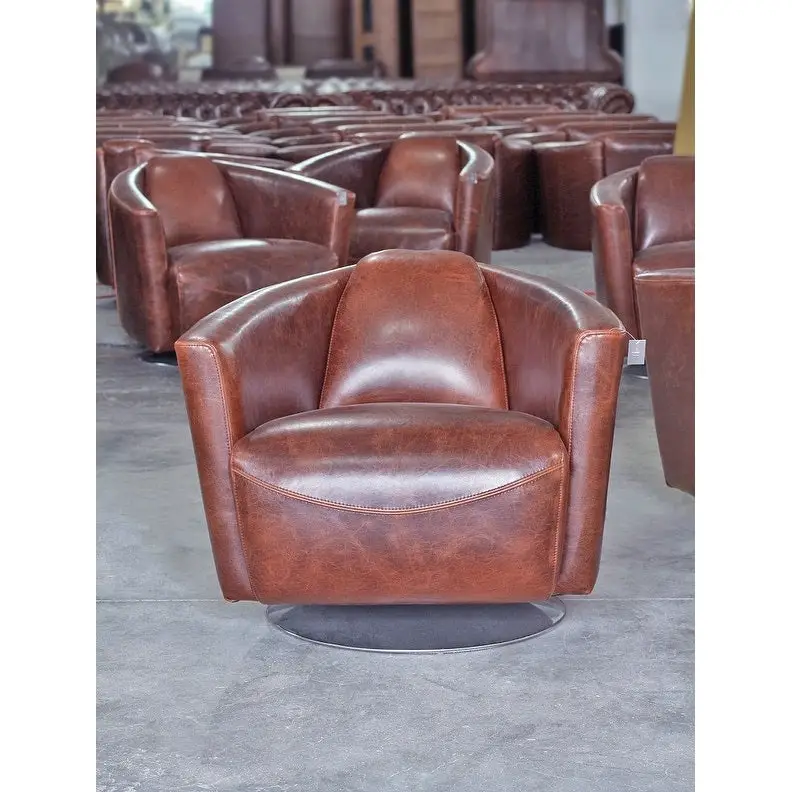 Quinn Swivel Club Chair - Black
