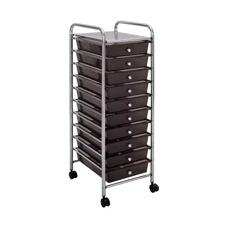 10-Drawer Organizer Rolling Storage Cart