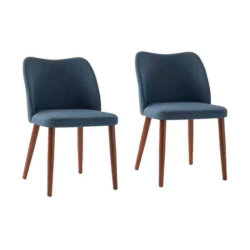 Elisa Mid-century Modern Upholstered Dining Chair Set of 2| ART OF LIVING DESIGNS