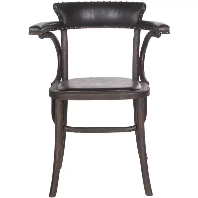 Kenny Arm Chair - MCR4689 - Antique Black - Safavieh Couture