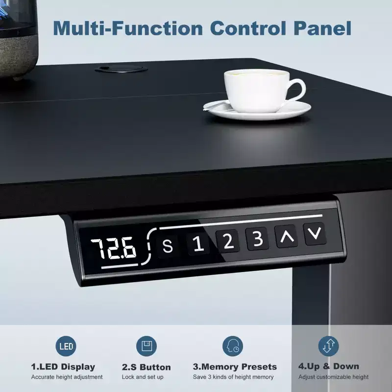Sweetcrispy 55 Wide Height Adjustable Standing Desk