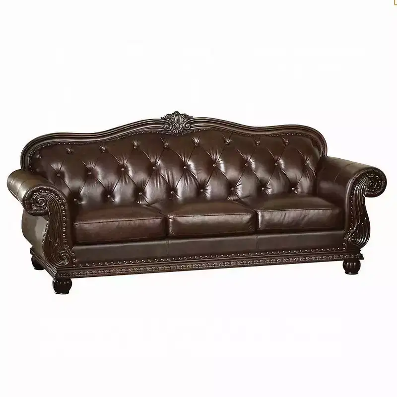 94" Anondale Sofa: Classic Button Tufted, Rolled Armrests - Acme Furniture