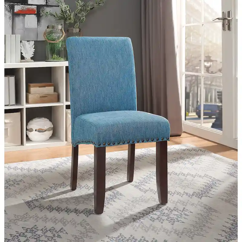 Copper Grove Five Bridge Eco Parsons Faux Leather Nailhead Chair
