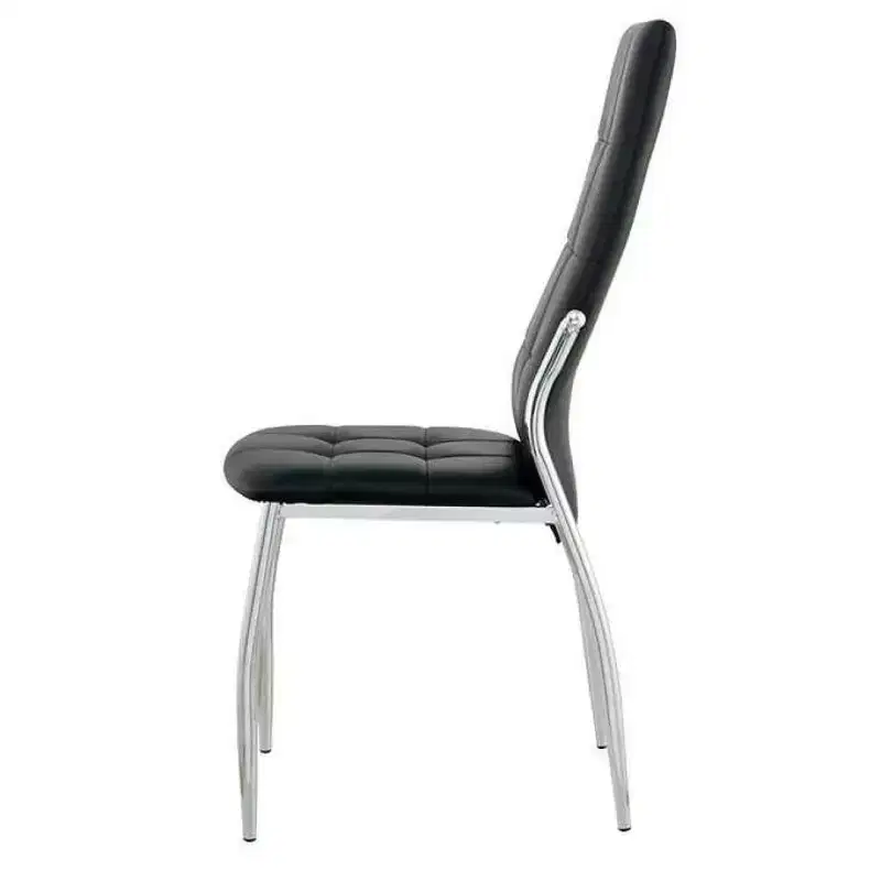 Brassex Set of 4 Orion Dining Chairs Black