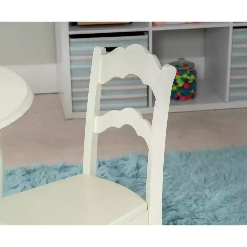 Londyn Modern Solid Wood Vanilla Finish Kids' Table and 2 Chairs Set - Powell