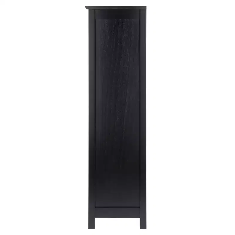 42.99" Terrace 4 Tier Bookshelf Espresso Brown - Winsome: Mid-Century Modern, Fixed Shelves