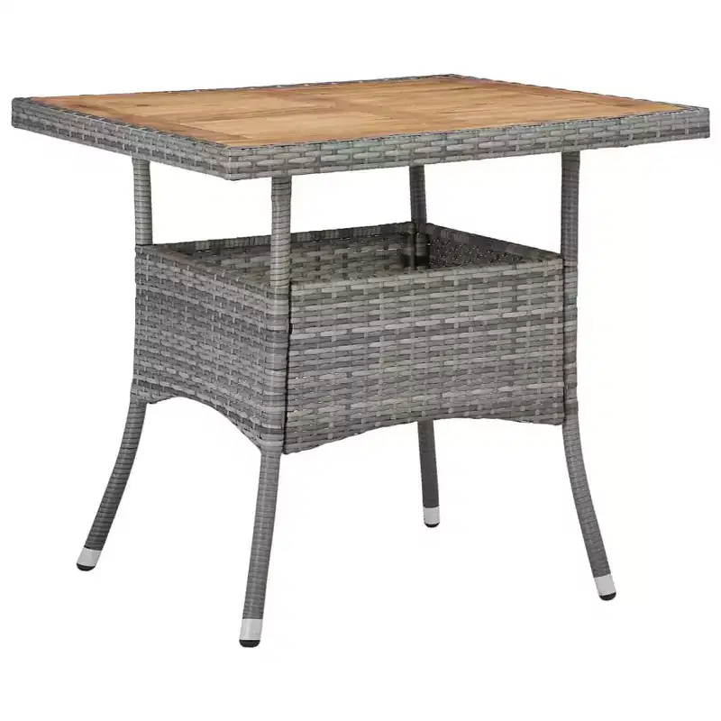 vidaXL Dining Set Grey and brown