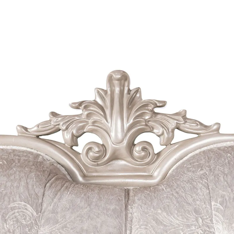 Furniture of America Clarissa Traditional Sofa Set with Button Tufted Back and Accent Pillow