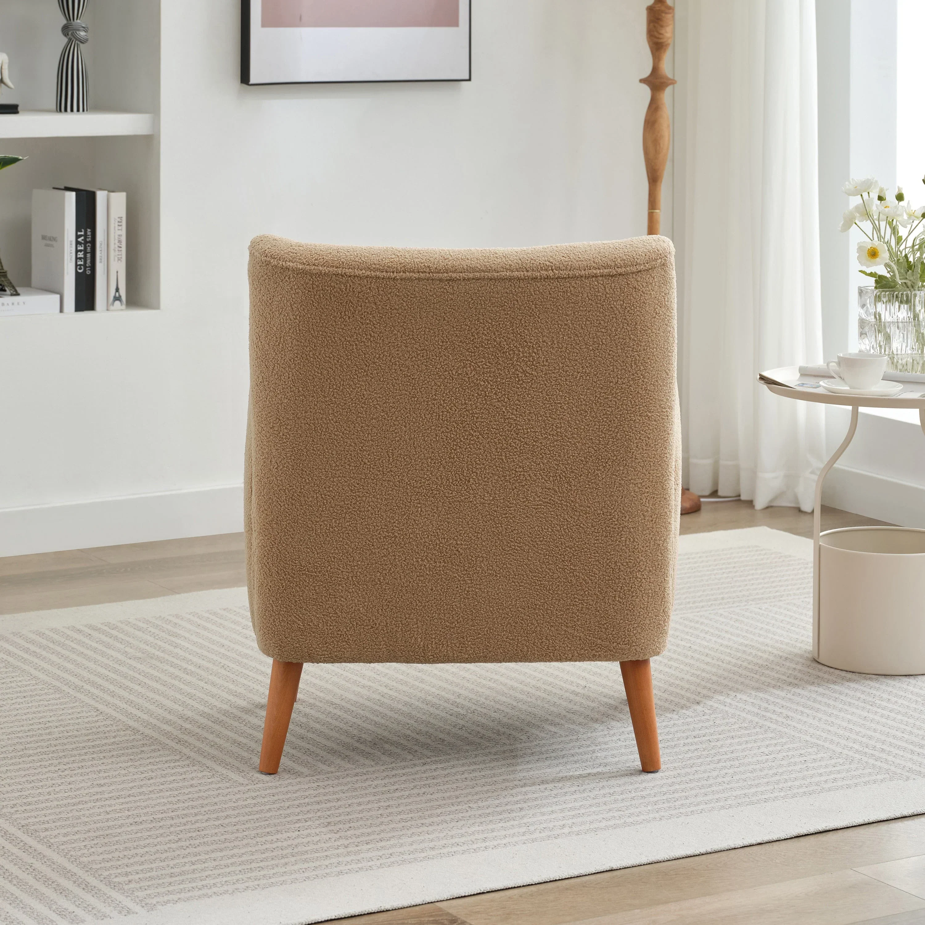 Modern Luxury Wingback Accent Arm Club Chair Single Sofa