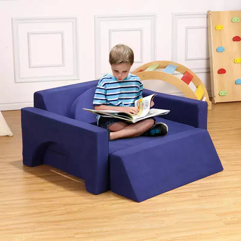 Kids Couch, Modular Play Sofa Toddler Couch - Multifunctional Convertible for Playroom Nursery