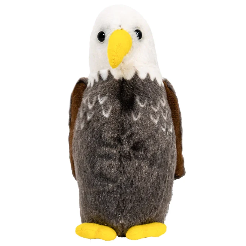 Bald Eagle Stuffed Animal with Authentic Sound Plush Bird Toy