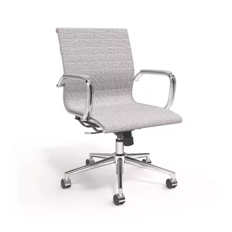 Alera Siskin Fabric Managers Chair - Gray/Silver