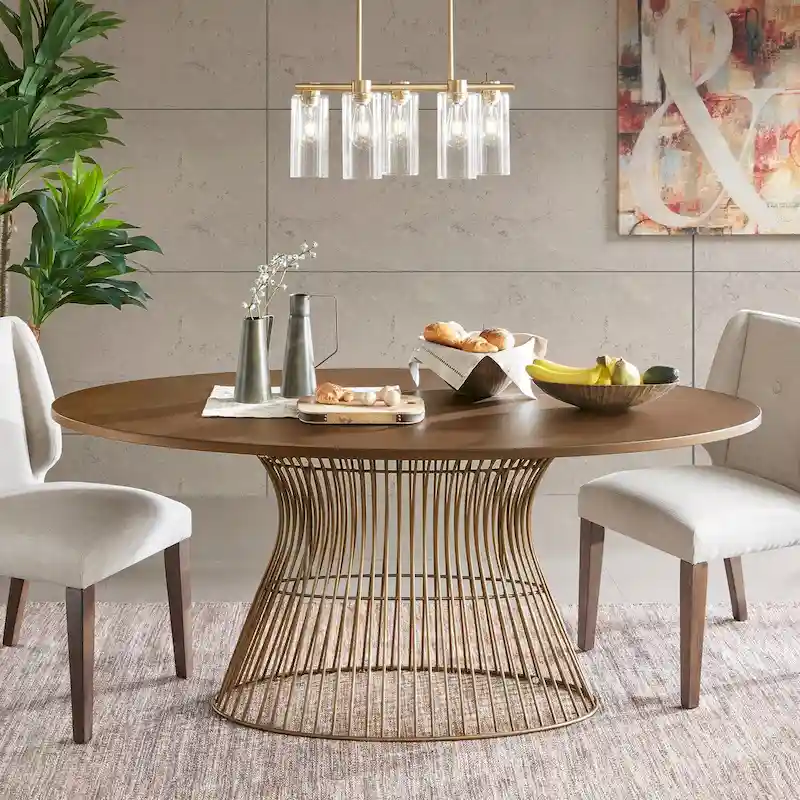 Bronze Oval Dining Table