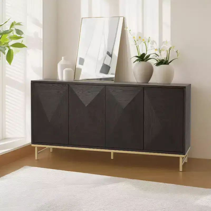 Christopher Knight Home Tamid Modern Wide Handcrafted Sideboard with Adjustable Shelves