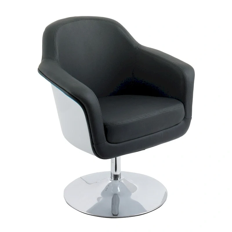 Modern Bonded Leather Accent Chair