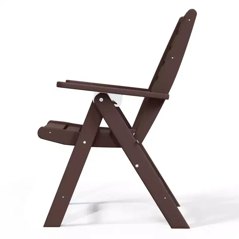 WestinTrends Malibu HDPE Adjustable Highback Folding Patio Dining Chair