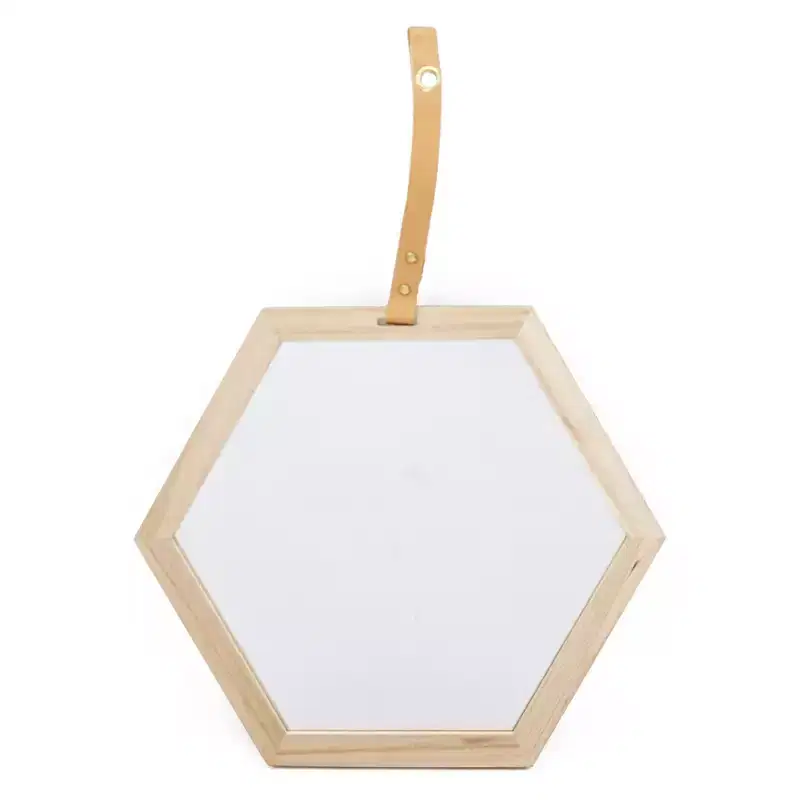 Hexagon Mirror, Decor Mirror for Living Room, Foyer, Entryway, Bedroom, 16x14